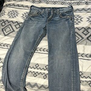Silver Jeans Gordie loose fit Straight leg. Size: 30 Waist 32 Length